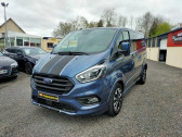 Utilitaire Ford Transit occasion Ford Transit utilitaire TRANSIT CUSTOM 320 L1H1 2.0 TDCI 185 BVA CABINE APPROFONDIE Bleu année 2020