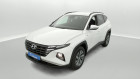 Hyundai Tucson occasion Blanc année 2021 boite Robotisee Annonce Hyundai Tucson occasion Hybride 1.6 CRDI 136ch Hybrid 48v Essential DCT7 + Régulateur adapta à SAINT-GREGOIRE