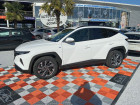 Hyundai Tucson occasion Blanc année 2021 boite Automatique Annonce Hyundai Tucson occasion Hybride NEW 1.6 CRDI 136 Hybrid 48V BVA CREATIVE GPS Full LED Caméra à Montauban