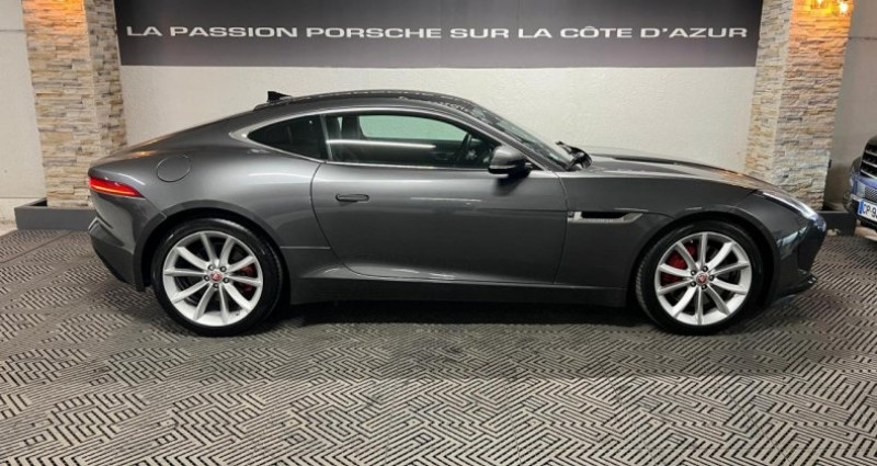 Jaguar F-Type F.TYPE Coup� 3.0 V6 340ch - Si�ges racing cuir marron - Toit  occasion � Antibes - photo n�6