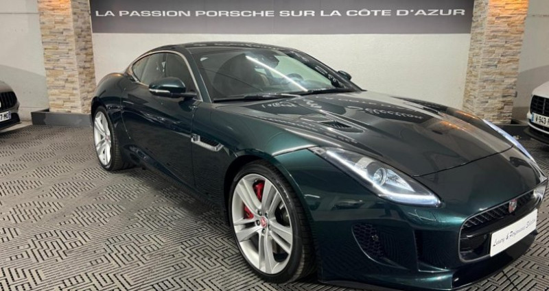 Jaguar F-Type F.TYPE S Coup 3.0 V6 380ch BVA AWD 4X4 - British racing gre  occasion  Antibes - photo n7