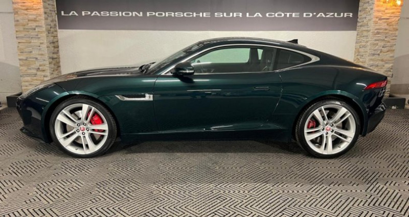 Jaguar F-Type F.TYPE S Coup 3.0 V6 380ch BVA AWD 4X4 - British racing gre  occasion  Antibes - photo n2