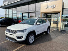 Jeep Compass occasion Blanc année 2020 boite Robotisee Annonce Jeep Compass occasion Essence 1.3 GSE T4 150ch Limited 4x2 BVR6 à Mérignac