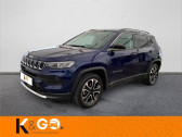 Jeep Compass occasion année 2022 boite Manuelle Annonce Jeep Compass occasion Essence 1.3 TURBO T4 130 CH BVM6 Limited à PLOEREN