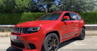 Jeep Grand Cherokee occasion Rouge année 2019 boite Automatique Annonce Jeep Grand Cherokee occasion Essence Trackhawk kit Edelbrock 806cv Supercharged à Meylan