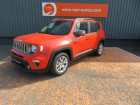 Jeep Renegade occasion Orange année 2021 boite Automatique Annonce Jeep Renegade occasion Essence 1.3 Turbo T4 150 BVR6 4x2 Limited à Labège