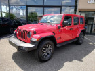 Jeep Wrangler occasion Rouge année 2021 boite Automatique Annonce Jeep Wrangler occasion Hybride 2.0 T 380ch 80th Anniversary 4xe Command-Trac BVA8 à Mérignac
