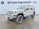 Jeep Wrangler occasion année 2022 boite Automatique Annonce Jeep Wrangler occasion Hybride rechargeable 2.0 T 380ch Rubicon 4xe Rock-Trac BVA8 à Le Mans