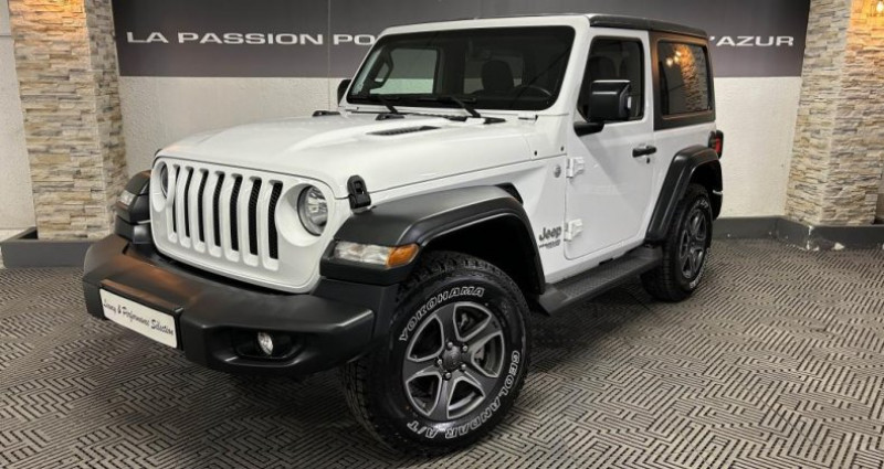 Jeep Wrangler 3 PORTES JL 2.2 200ch SPORT BVA8 4x4 - 1° main - 4 places -  2019 Jeep Wrangler 3 PORTES JL 2.2 200ch SPORT BVA8 4x4 - 1° main - 4 places -   occasion à Antibes