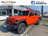Jeep Wrangler occasion année 2019 boite Automatique Annonce Jeep Wrangler occasion Essence Wrangler Unlimited 2.0 l T 272 ch 4x4 BVA8 Sport 5p à Seynod