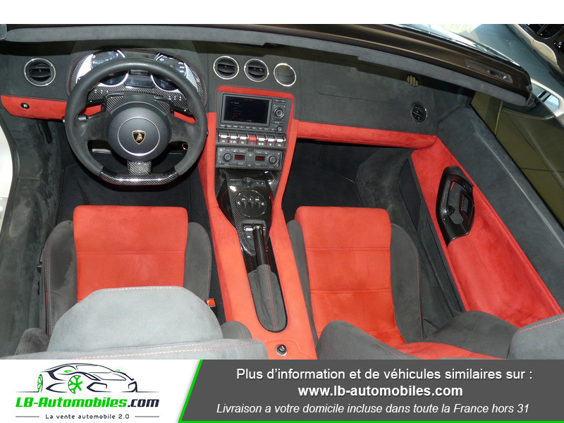 Lamborghini gallardo 5.2 V10 LP 550-2 Spyder Blanc occasion à Beaupuy - photo n°2