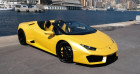 Lamborghini Huracan occasion Jaune année 2017 boite Automatique Annonce Lamborghini Huracan occasion Essence Lamborghini Huracan 580-2 Spyder à Le Thoronet