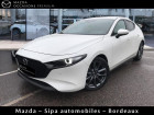 Mazda Mazda 3 occasion Blanc année 2019 boite Manuelle Annonce Mazda Mazda 3 occasion Hybride 2.0 Skyactiv-G M-Hybrid 122ch Sportline Evap à Mérignac