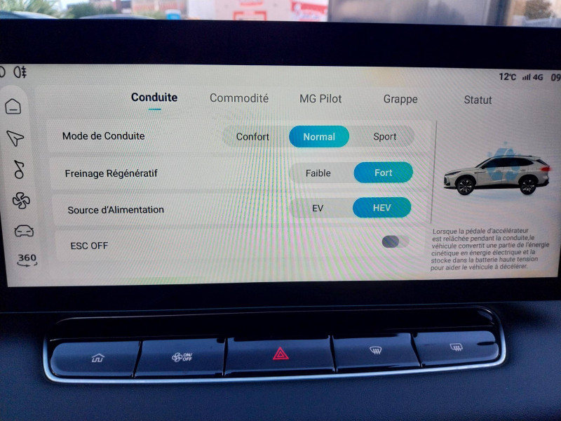 MG MOTOR MG EHS EHS 1.5T PHEV 272 ch Luxury 5p  occasion  Chauray - photo n18