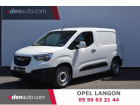 Opel Combo occasion Blanc année 2021 boite Manuelle Annonce Opel Combo occasion Diesel CARGO 1.5 130 CH S/S L1H1 STANDARD PACK CLIM à Toulenne