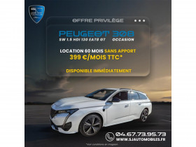 Peugeot 308 SW SW 1.5 HDI 130 - BV EAT8  III SW BREAK GT  occasion � Ganges - photo n�6