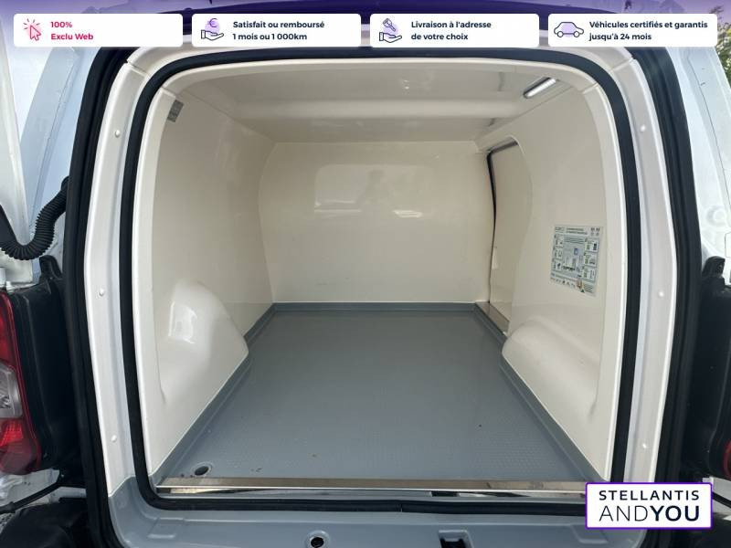 Peugeot Partner FGN FOURGON STANDARD 650 KG BLUEHDI 100 S&S BVM5 PREMIUM  occasion  NANTERRE - photo n8