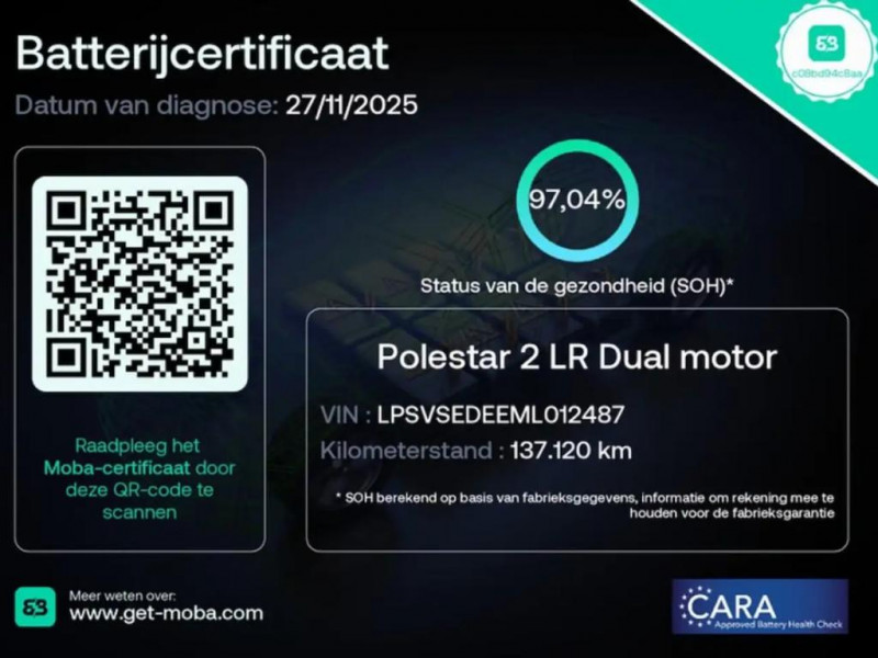 Polestar polestar 2 Long range Dual motor AWD 82 kWh  occasion � L'Union - photo n�7