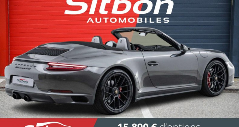 Porsche 911 Type 991 991 Phase 2 Carrera GTS Cabriolet 3.0 450 PDK Quartz + 16kE   occasion à Saint-Égrève - photo n°3
