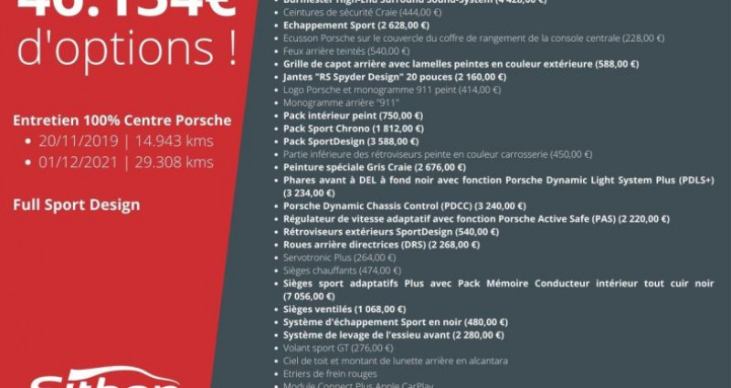 Porsche 911 Type 991 991 Phase 2 Targa 4S Sport Design Craie 3.0 420 PDK + 46.134  occasion à Saint-Égrève - photo n°2