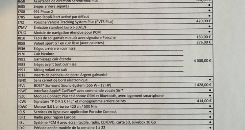 Porsche 911 Type 991 Type 991 4S.2 Roues AR DIRECTRICES  occasion � M�ry Sur Oise - photo n�6