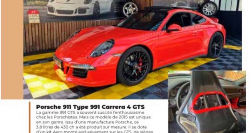 Porsche 911 Type 991 type 991 gts exceptionnel 2015 - photo n°6 Porsche 911 Type 991 type 991 gts exceptionnel  occasion à LA BAULE - photo n°6