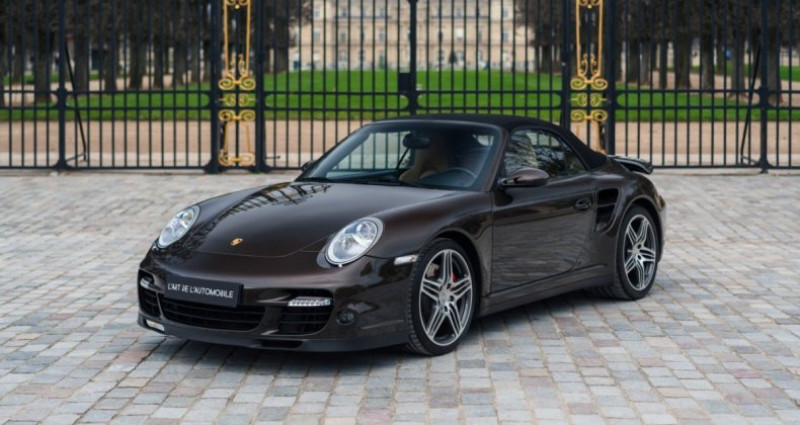 Porsche 911 Type 997 997.1 Turbo Cabriolet BVM *Macadamia Metallic*  occasion � PARIS - photo n�2