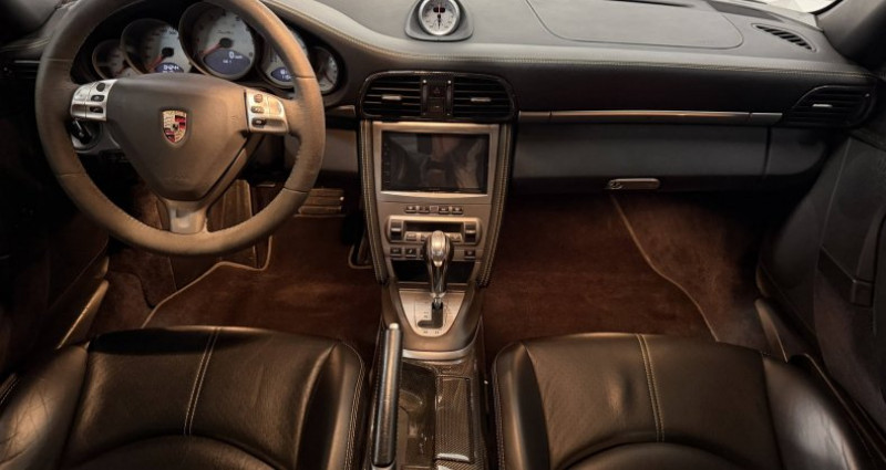 Porsche 911 Type 997 997 3.6 480 TURBO - SLATE GREY - CARBONE - SURPIQURE JAUNE  occasion � M�ry Sur Oise - photo n�7