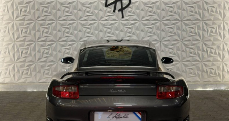 Porsche 911 Type 997 997 3.6 480 TURBO - SLATE GREY - CARBONE - SURPIQURE JAUNE  occasion � M�ry Sur Oise - photo n�3