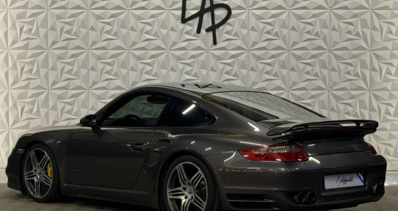 Porsche 911 Type 997 997 3.6 480 TURBO - SLATE GREY - CARBONE - SURPIQURE JAUNE  occasion � M�ry Sur Oise - photo n�2