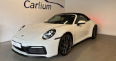Porsche 911 occasion année 2019 boite Automatique Annonce Porsche 911 occasion Essence 992 Cabriolet - 3.0 Flat 6 Turbo 450 Ch - Carrera S - FRANCA à VALENCE