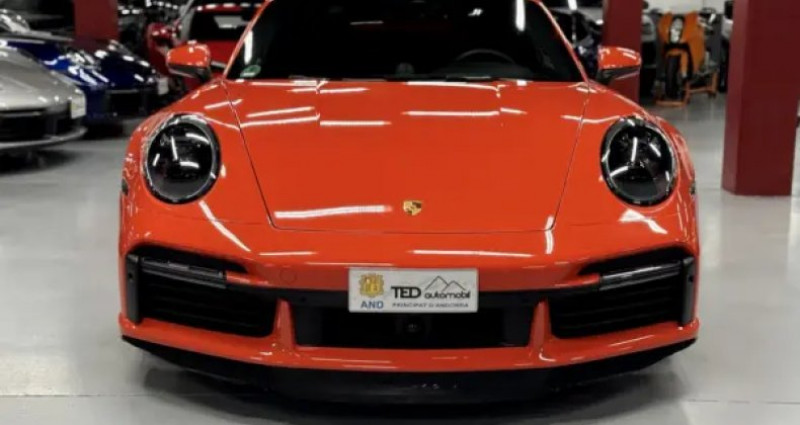 Porsche 911 992 Turbo S 650cv color LAVA  occasion  ENCAMP - photo n2