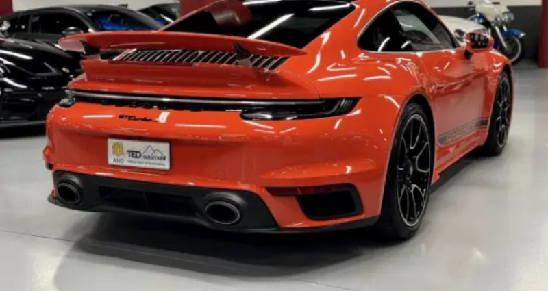 Porsche 911 992 Turbo S 650cv color LAVA  occasion  ENCAMP - photo n6