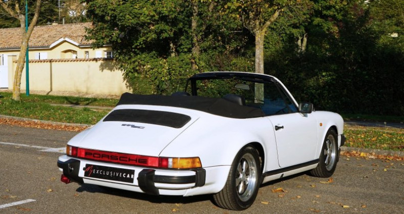 Porsche 911 SC 3.0 Cabriolet blanc Grand Prix 1983 - photo n°6 Porsche 911 SC 3.0 Cabriolet blanc Grand Prix  occasion à LISSIEU - photo n°6