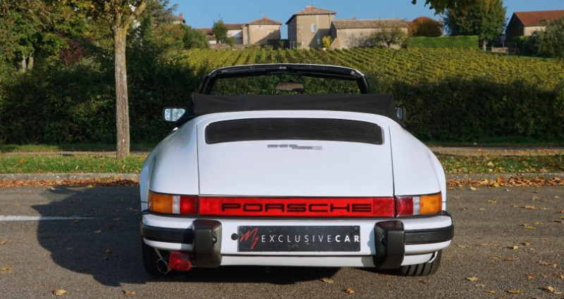 Porsche 911 SC 3.0 Cabriolet blanc Grand Prix 1983 - photo n°5 Porsche 911 SC 3.0 Cabriolet blanc Grand Prix  occasion à LISSIEU - photo n°5