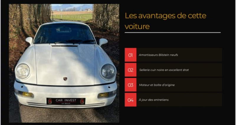 Porsche 911 type 964 carrera 4  occasion  LA BAULE - photo n6
