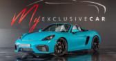 Porsche Boxster 718 occasion Bleu année 2020 boite Manuelle Annonce Porsche Boxster 718 occasion Essence ETAT NEUF - En Stock - Malus Payé - TVA Apparente - Pack Cui à LISSIEU