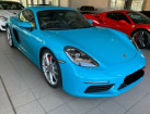 Porsche Cayman occasion Bleu année 2016 boite Robotisee Annonce Porsche Cayman occasion Essence 2.5 350CH S PDK à Villenave-d'Ornon