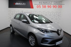 Renault Zoe occasion Gris année 2021 boite Robotisee Annonce Renault Zoe occasion Electrique Zoe R110 Achat Int?gral Zen 5p à DAX