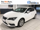 Seat Leon occasion Blanc année 2019 boite Sequentielle Annonce Seat Leon occasion Essence Leon 1.0 EcoTSI 115 Start/Stop DSG7 Style 5p à Annemasse