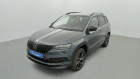 Skoda Karoq occasion Gris année 2021 boite Robotisee Annonce Skoda Karoq occasion Electrique 1.5 TSI 150ch Sportline DSG + Coffre électrique + Pack Hiver à SAINT-GREGOIRE