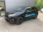 Toyota RAV 4 occasion Noir année 2021 boite Robotisee Annonce Toyota RAV 4 occasion Hybride RAV4 Hybride 218 ch 2WD Black Edition 5p à Brive-la-Gaillarde