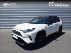 Toyota RAV 4 occasion Blanc année 2019 boite Robotisee Annonce Toyota RAV 4 occasion Hybride RAV4 Hybride 218 ch 2WD Collection 5p à Annemasse
