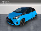 Toyota Yaris occasion Bleu année 2018 boite Variation continue Annonce Toyota Yaris occasion Hybride 100h Cyan Edition 5p RC18 à Pluneret