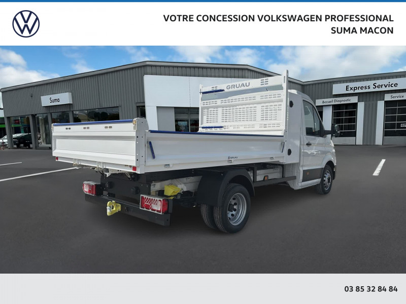 Volkswagen Crafter CHASSIS CABINE CRAFTER CSC BENNE COFFRE GRUAU PROP (RJ) 50 L  occasion à Macon - photo n°7