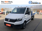 Volkswagen Crafter occasion Blanc année 2018 boite Manuelle Annonce Volkswagen Crafter occasion Diesel CRAFTER BENNE DOUBLE CABINE 2.0 TDI 177 CH 40L4 BUSINESS LIN à La Motte-Servolex