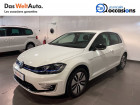 Volkswagen Golf VII occasion Blanc année 2019 boite Robotisee Annonce Volkswagen Golf VII occasion Electrique E-Golf 136 Electrique 5p à Meythet