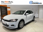 Volkswagen Polo VI occasion Blanc année 2018 boite Manuelle Annonce Volkswagen Polo VI occasion Essence Polo 1.0 TSI 95 S&S BVM5 Trendline 5p à Seynod
