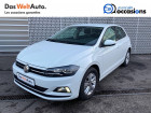 Volkswagen Polo VI occasion Blanc année 2019 boite Manuelle Annonce Volkswagen Polo VI occasion Essence Polo 1.0 TSI 95 S&S BVM5 Type Confortline 5p à Cessy
