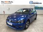 Volkswagen Polo VI occasion Bleu année 2021 boite Sequentielle Annonce Volkswagen Polo VI occasion Essence Polo 1.0 TSI 95 S&S DSG7 Lounge 5p à Seyssinet-Pariset